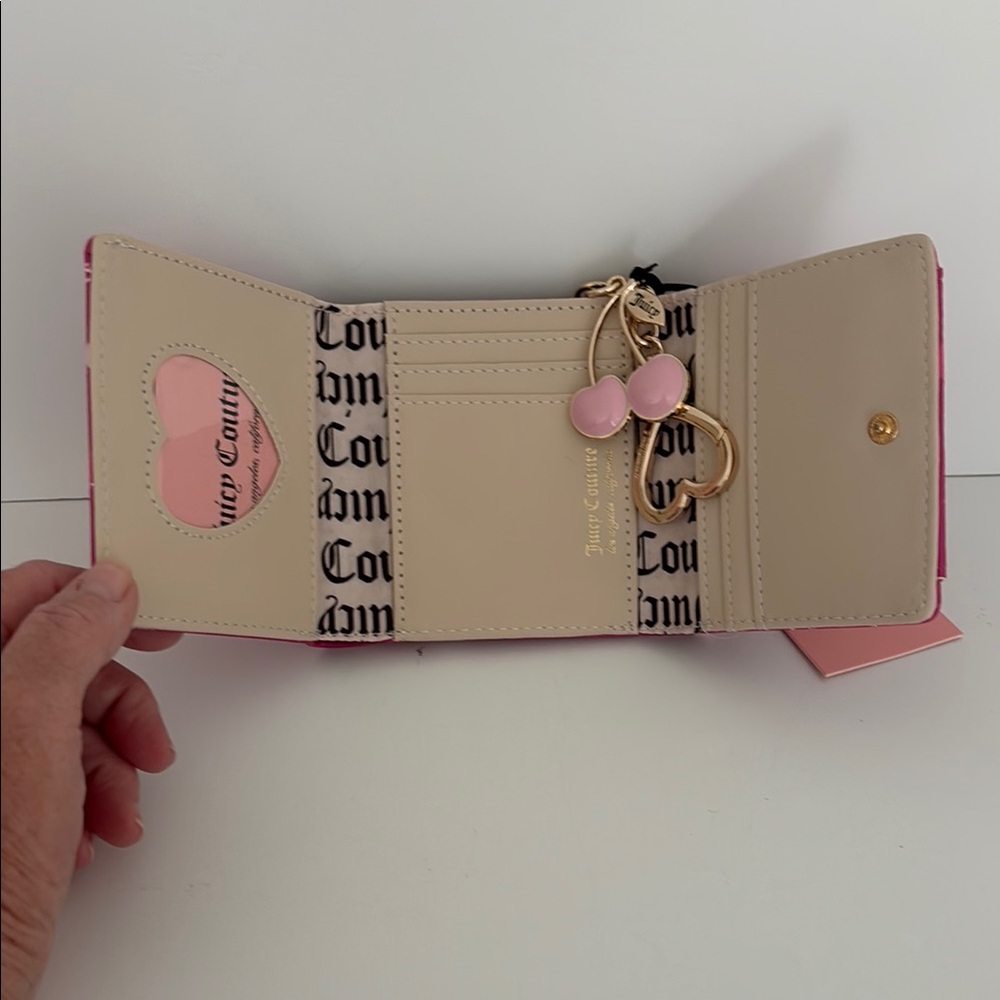 Juicy Couture Pink Wallet with Cherries ๐ - Picture 3 of 7
